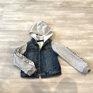 Tucker & Tate size 6 denim/sweatshirt jacket